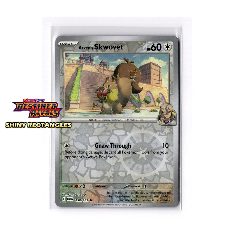 158/182 - Arven's Skwovet - Reverse Holo