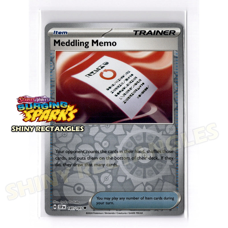 181/191 - Meddling Memo - Reverse Holo