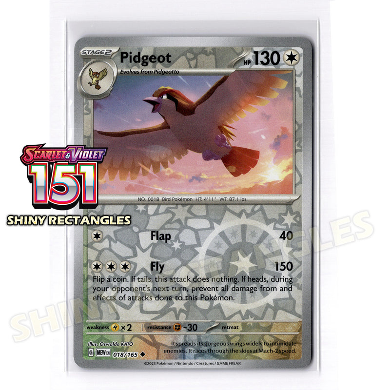018/165 - Pidgeot - Reverse Holo