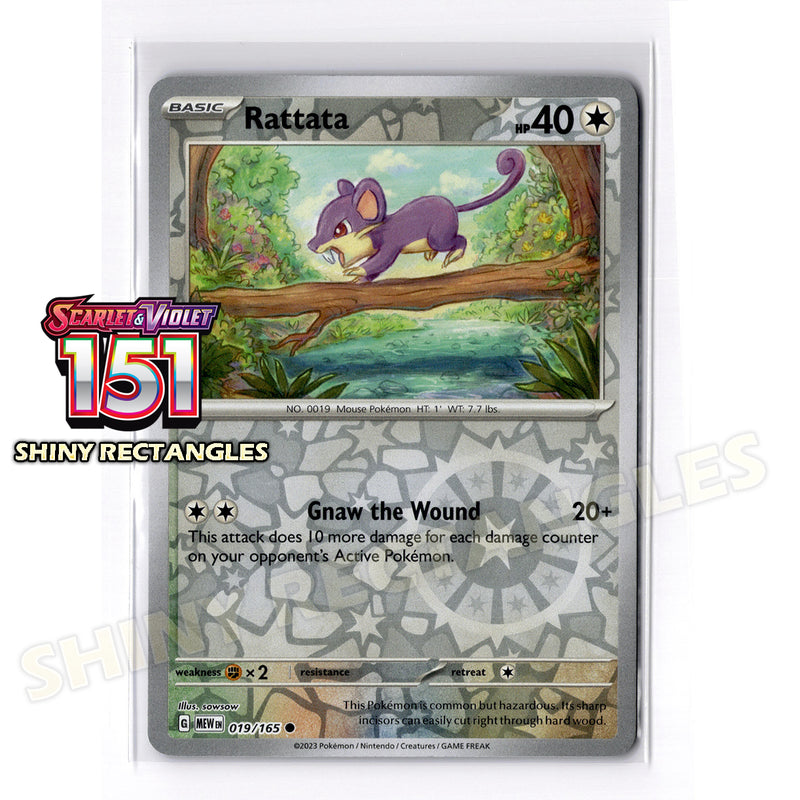 019/165 - Rattata - Reverse Holo