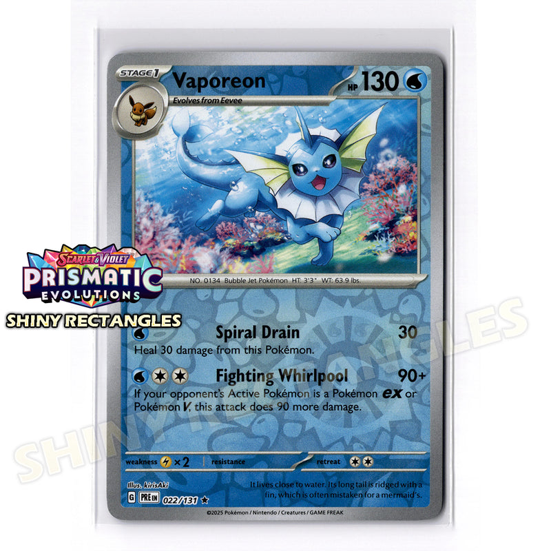 022/131 - Vaporeon - Reverse Holo