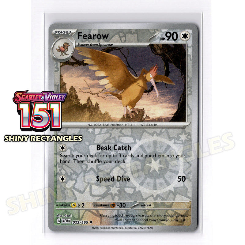 022/165 - Fearow - Reverse Holo