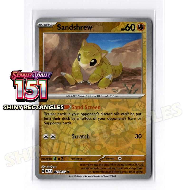 027/165 - Sandshrew - Reverse Holo