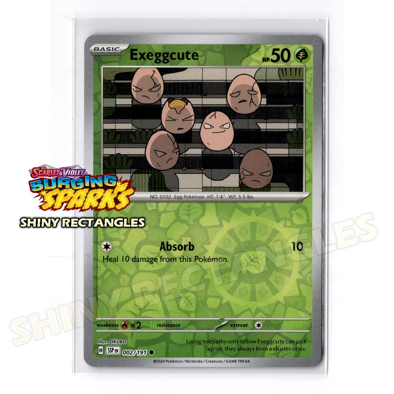 002/191 - Exeggcute - Reverse Holo