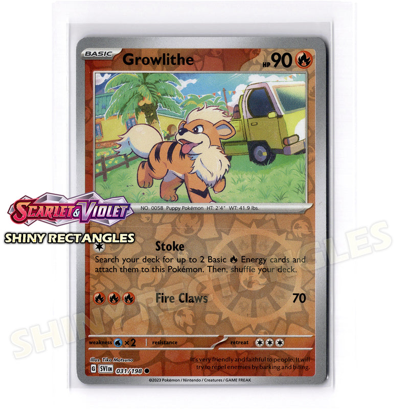 031/198 - Growlithe - Reverse Holo