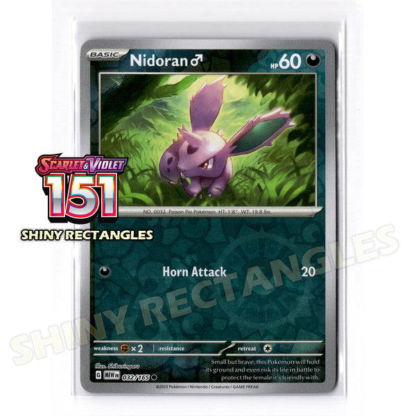 032/165 - Nidoran M - Reverse Holo