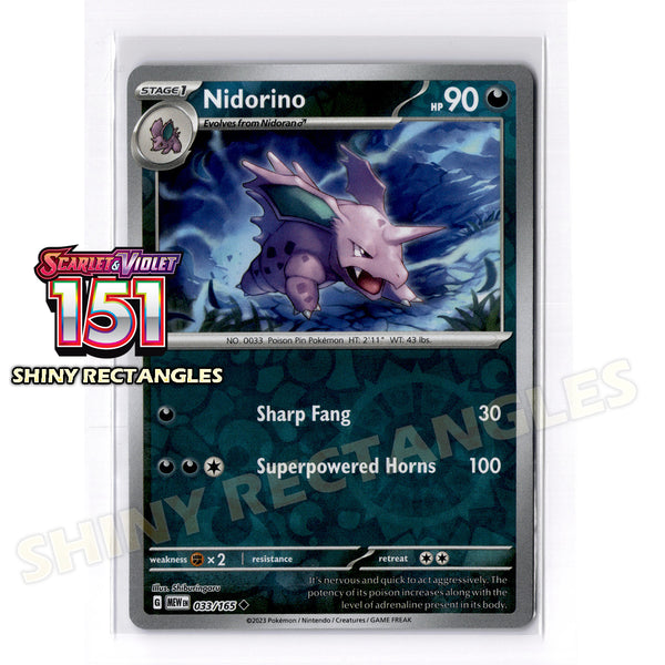 033/165 - Nidorino - Reverse Holo