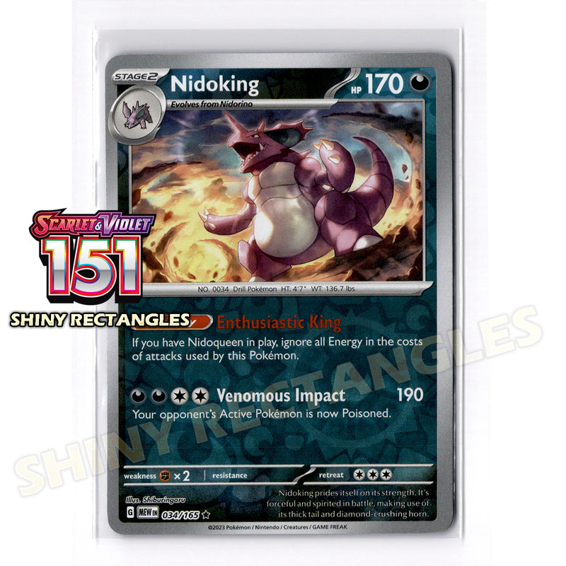 034/165 - Nidoking - Reverse Holo