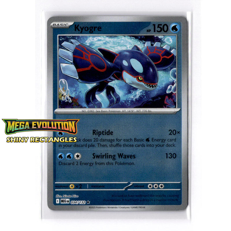 034/132 - Kyogre - Reverse Holo