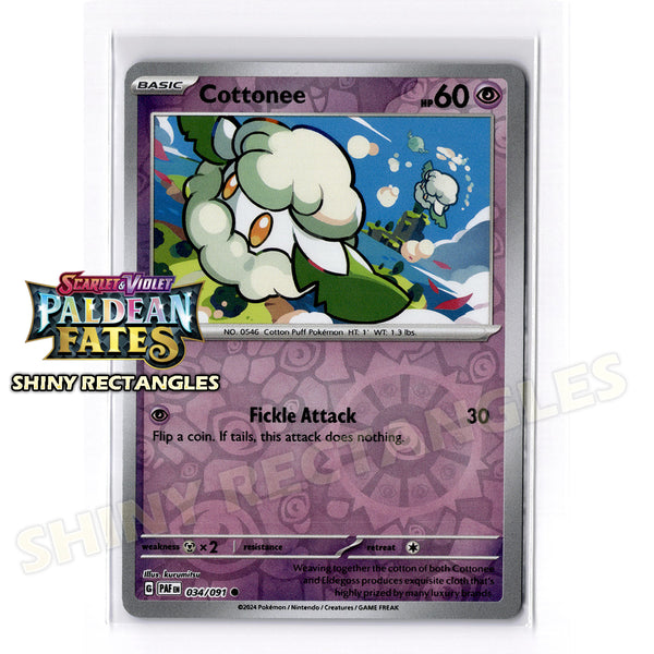 034/091 - Cottonee - Reverse Holo