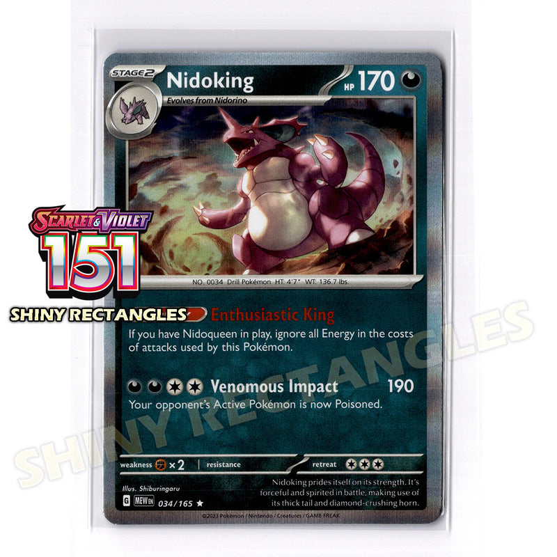 034/165 - Nidoking - Holofoil