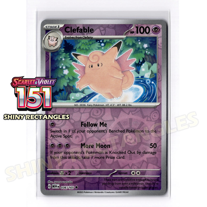 036/165 - Clefable - Reverse Holo