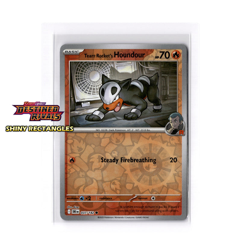 037/182 - Team Rocket's Houndour - Reverse Holo