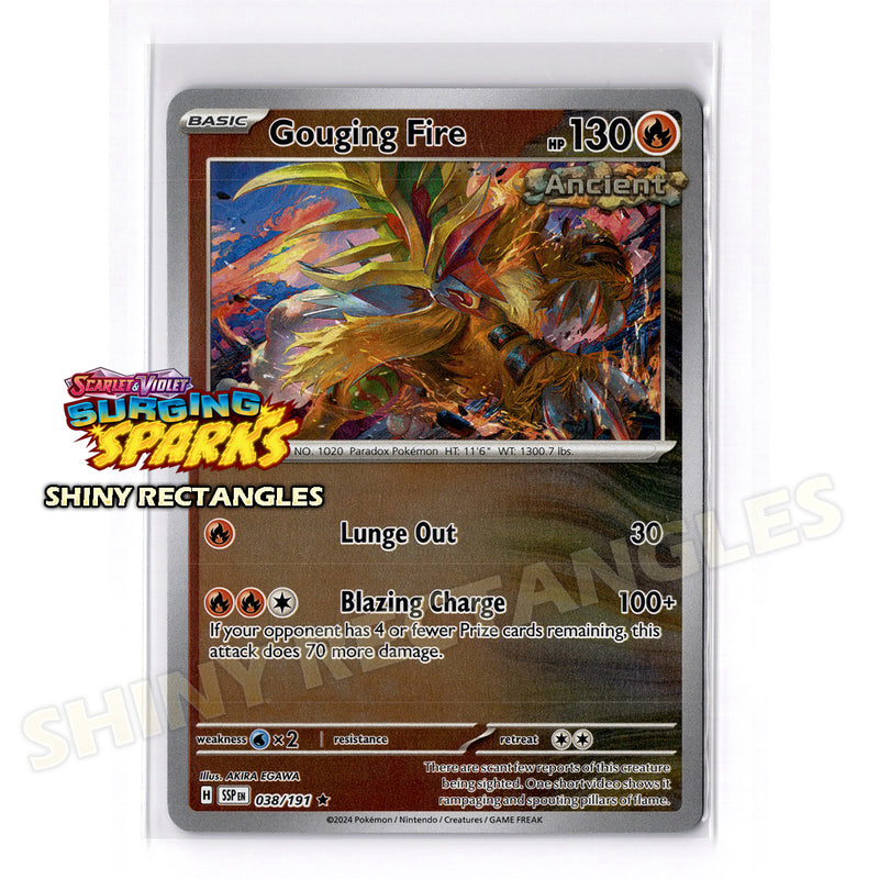 038/191 - Gouging Fire - Reverse Holo