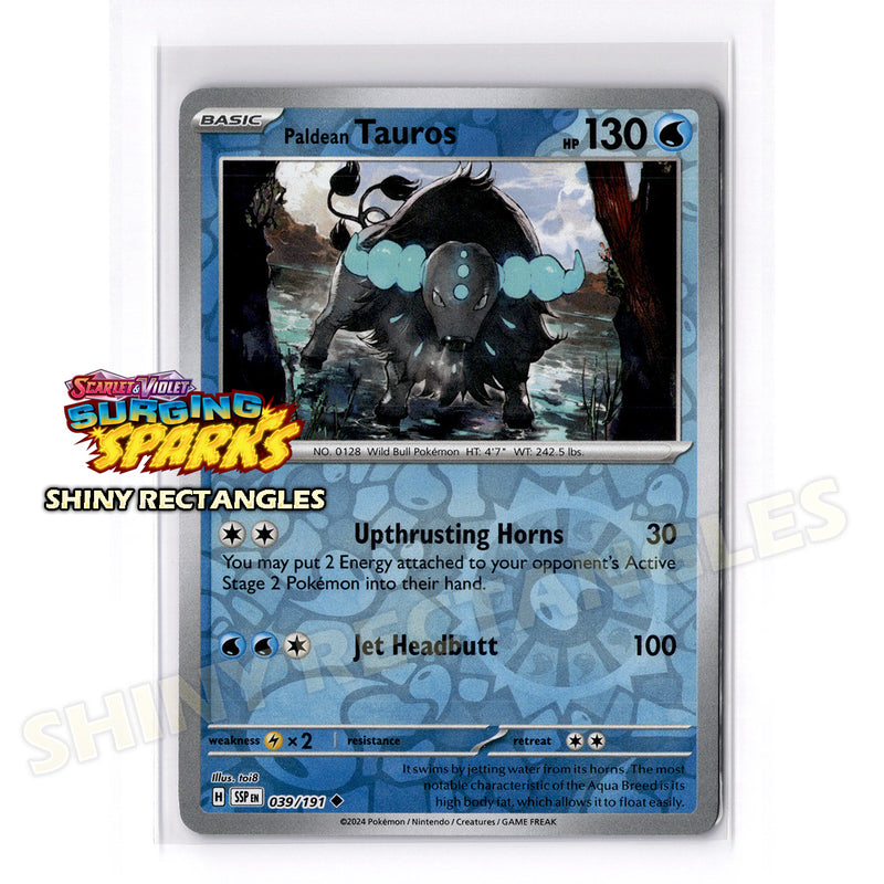 039/191 - Paldean Tauros - Reverse Holo