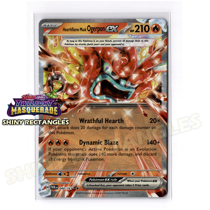 040/167 - Hearthflame Mask Ogerpon EX - Holofoil
