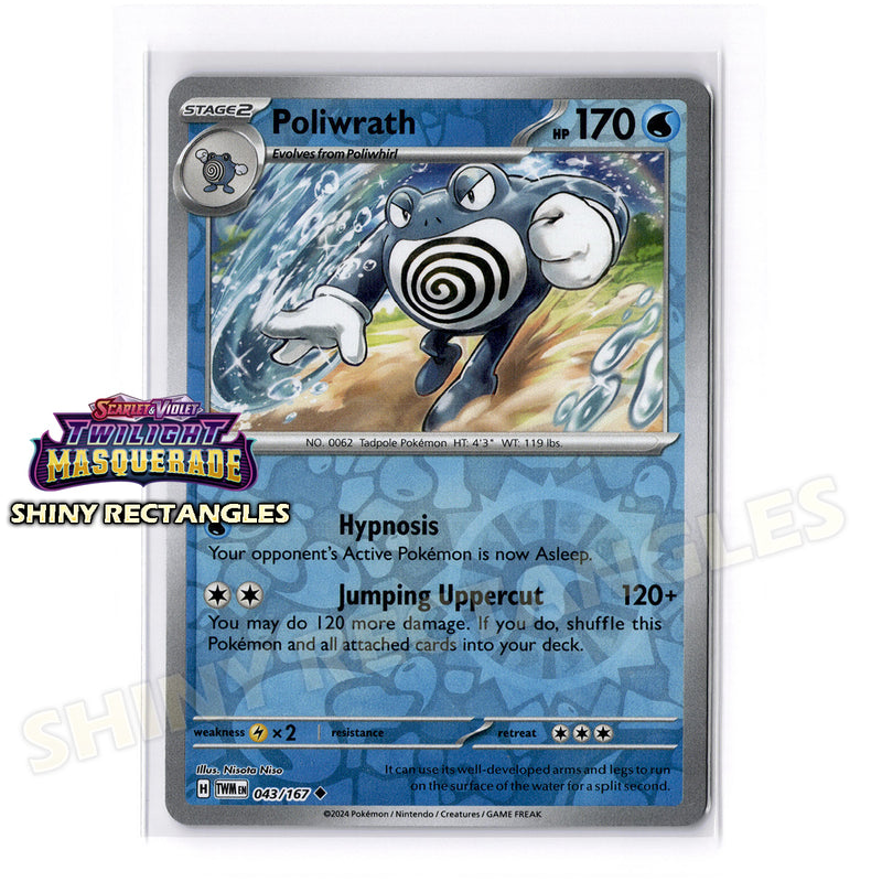 043/167 - Poliwrath - Reverse Holo