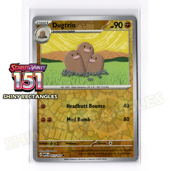 051/165 - Dugtrio - Reverse Holo