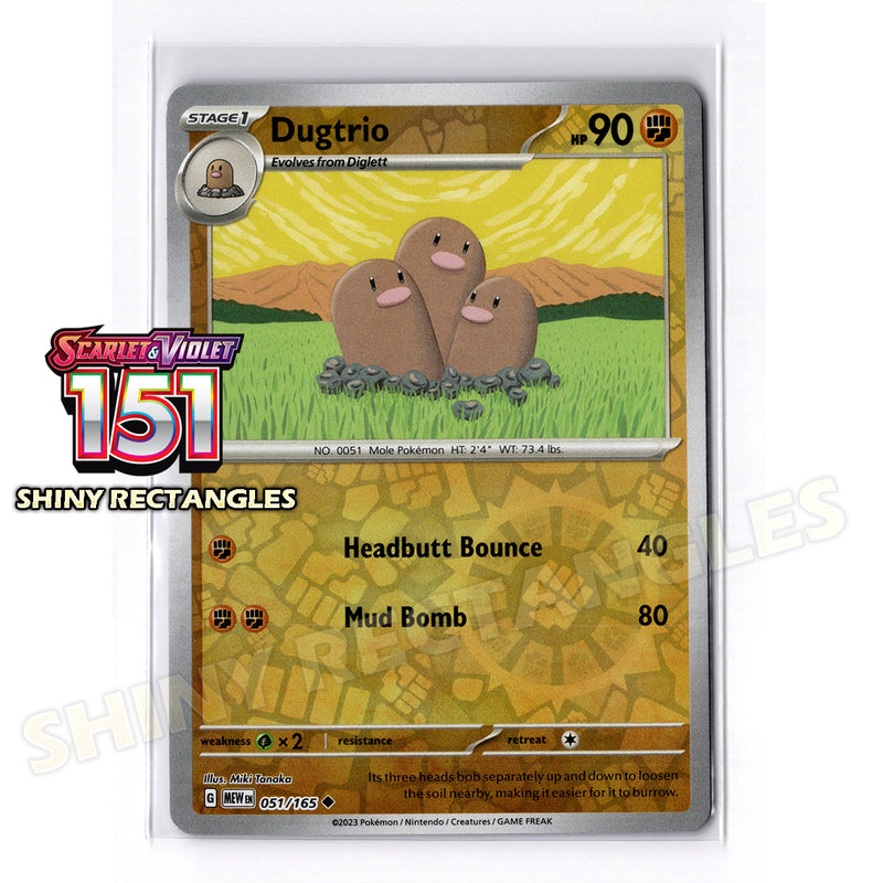 051/165 - Dugtrio - Reverse Holo