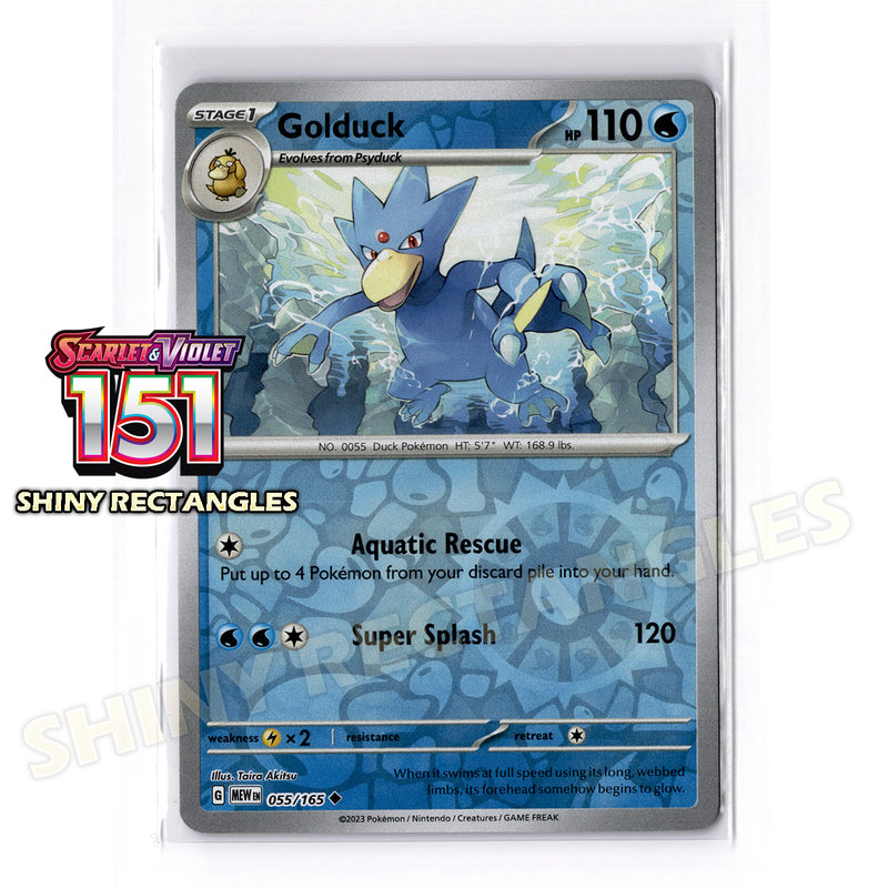 055/165 - Golduck - Reverse Holo