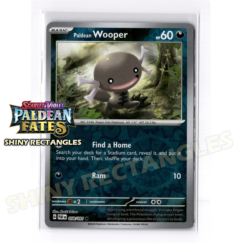 058/091 - Paldean Wooper - Reverse Holo