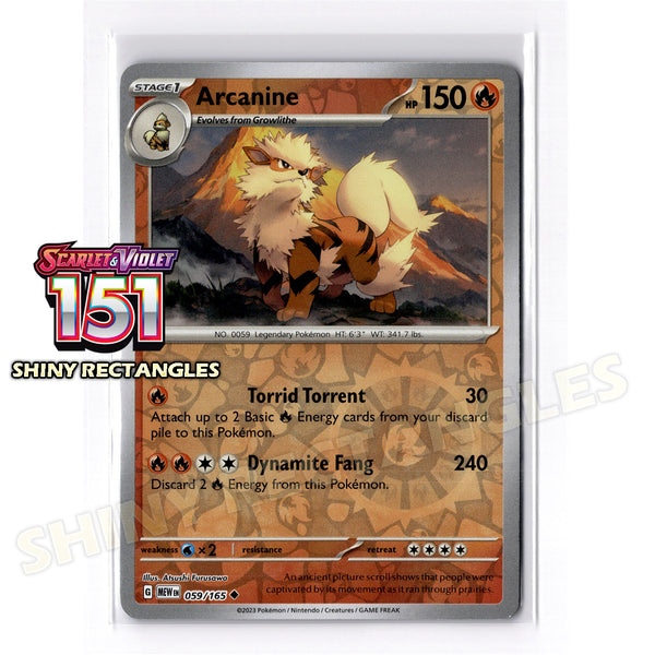 059/165 - Arcanine - Reverse Holo