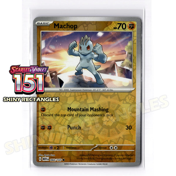 066/165 - Machop - Reverse Holo