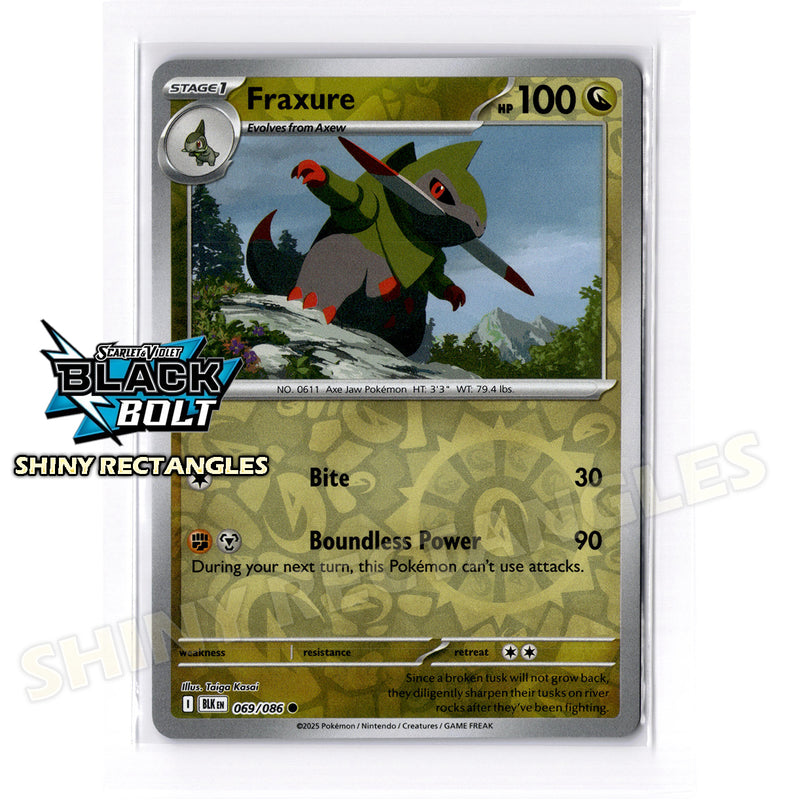 069/086 - Fraxure - Reverse Holo