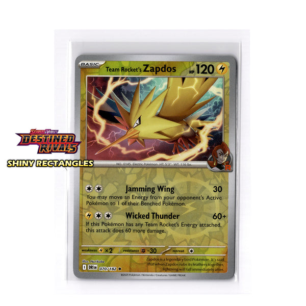 070/182 - Team Rocket's Zapdos - Reverse Holo