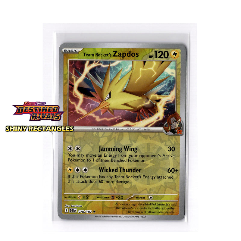 070/182 - Team Rocket's Zapdos - Reverse Holo