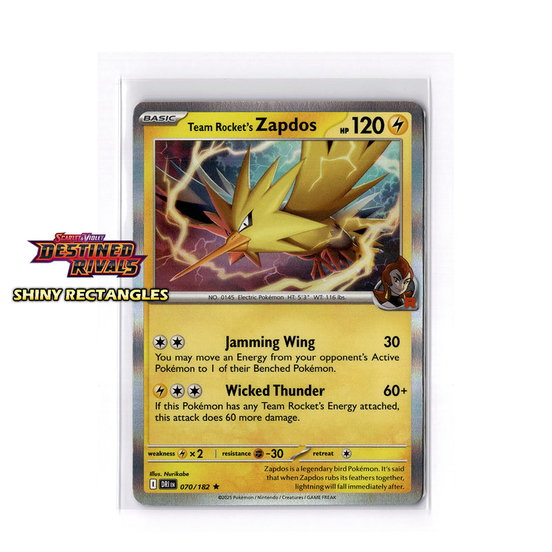 070/182 - Team Rocket's Zapdos - Holofoil