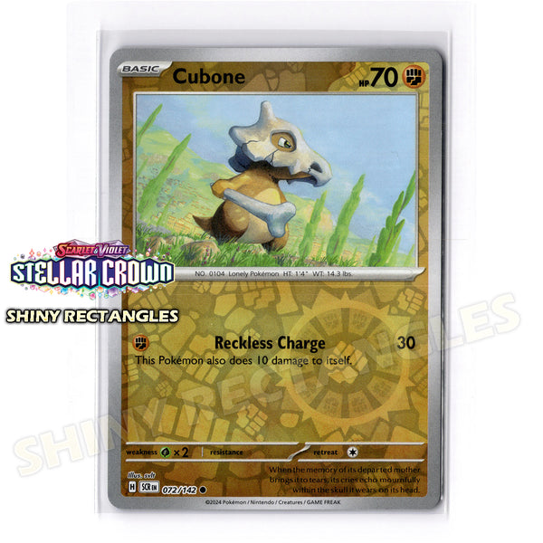 072/142 - Cubone - Reverse Holo