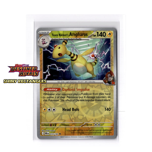 074/182 - Team Rocket's Ampharos - Reverse Holo