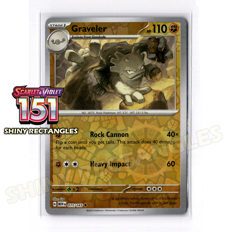 075/165 - Graveler - Reverse Holo