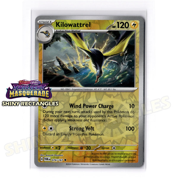 076/167 - Kilowattrel - Reverse Holo