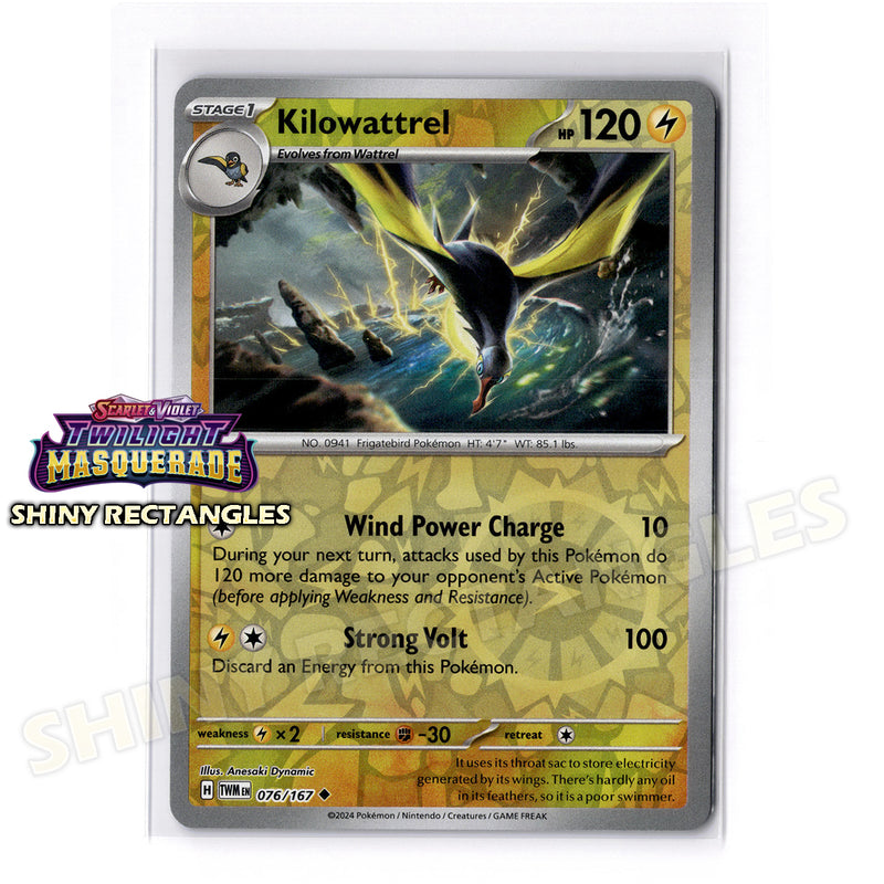 076/167 - Kilowattrel - Reverse Holo