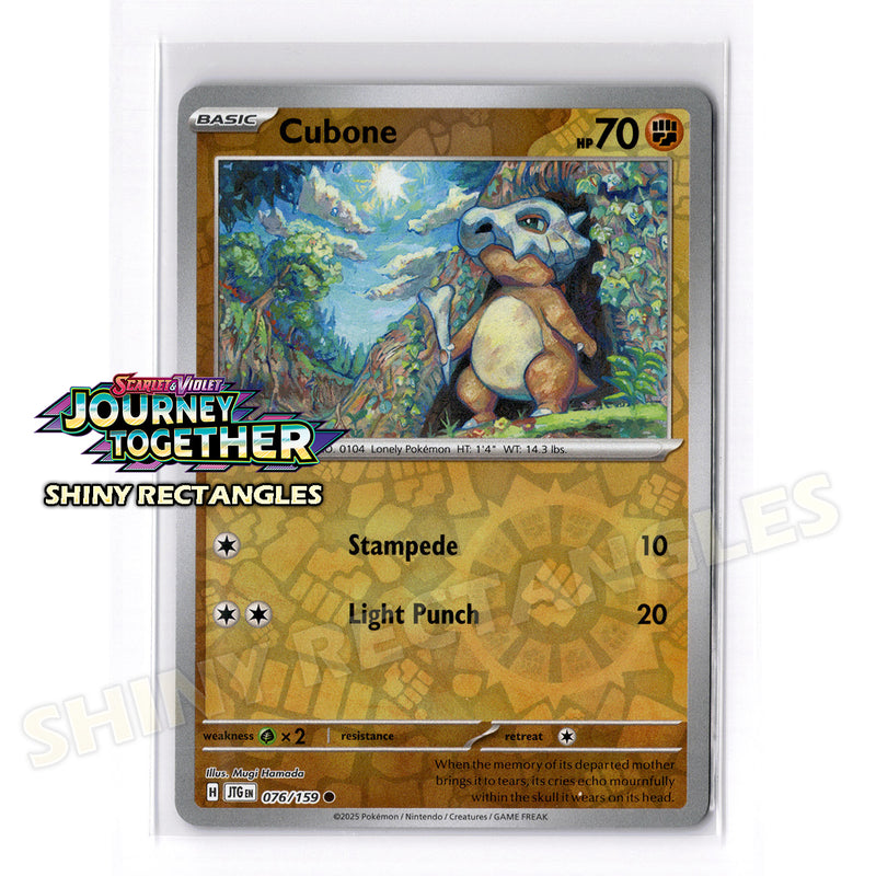 076/159 - Cubone - Reverse Holo
