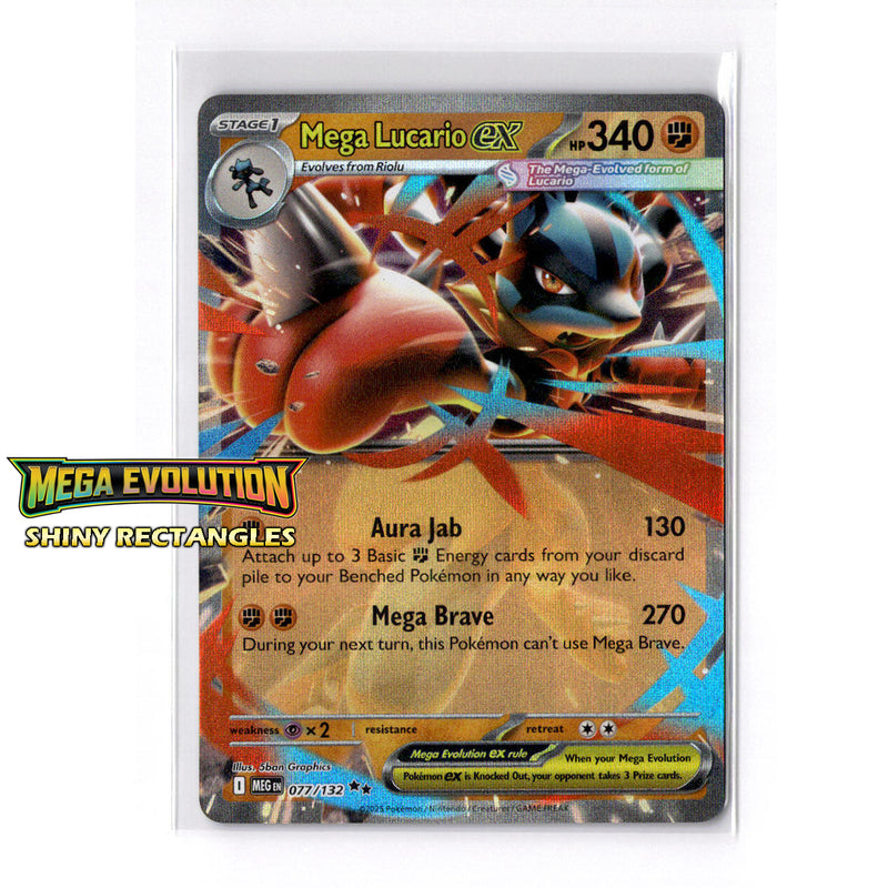 077/132 - Mega Lucario EX - Holofoil