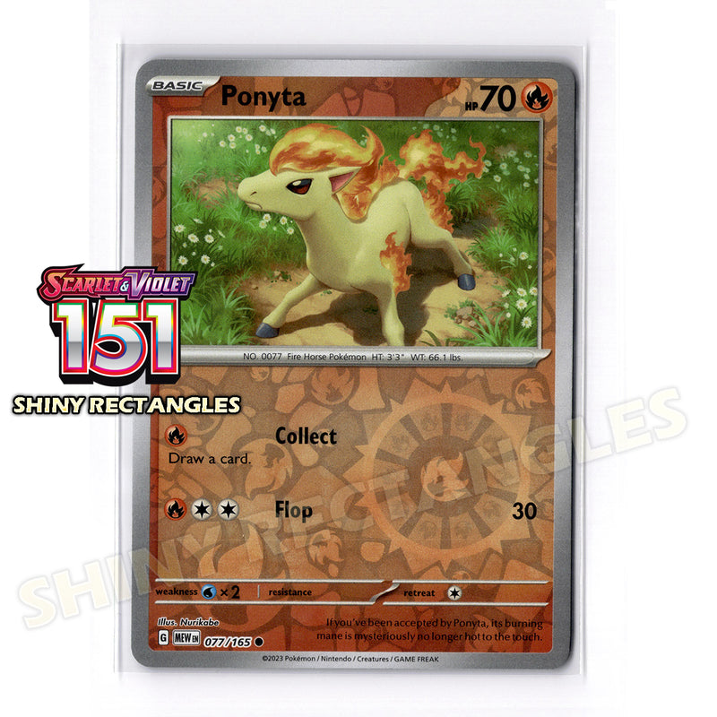 077/165 - Ponyta - Reverse Holo