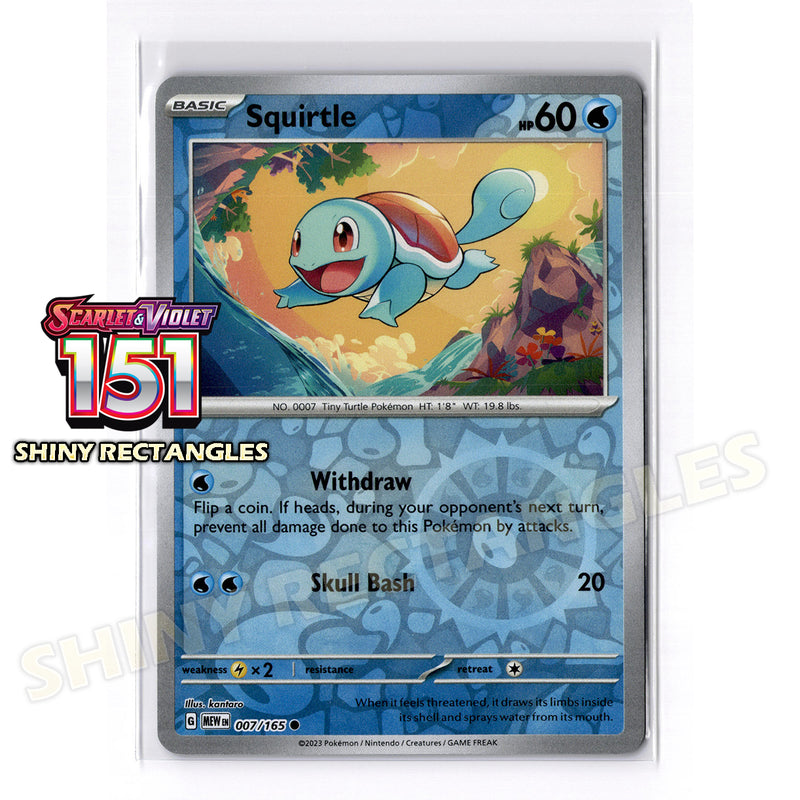 007/165 - Squirtle - Reverse Holo
