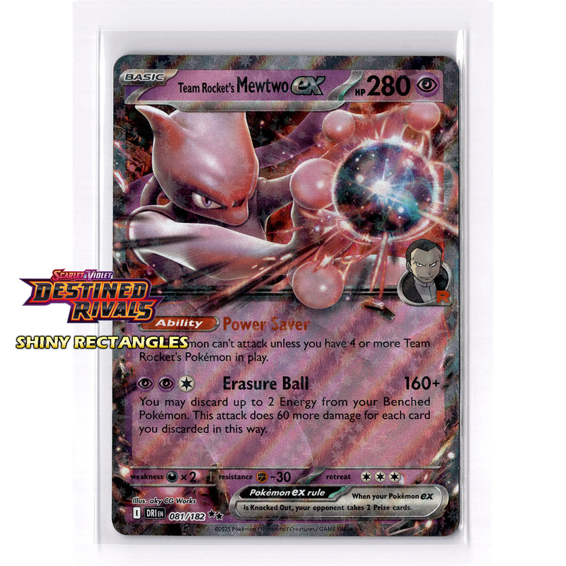 081/182 - Team Rocket's Mewtwo EX - Holofoil