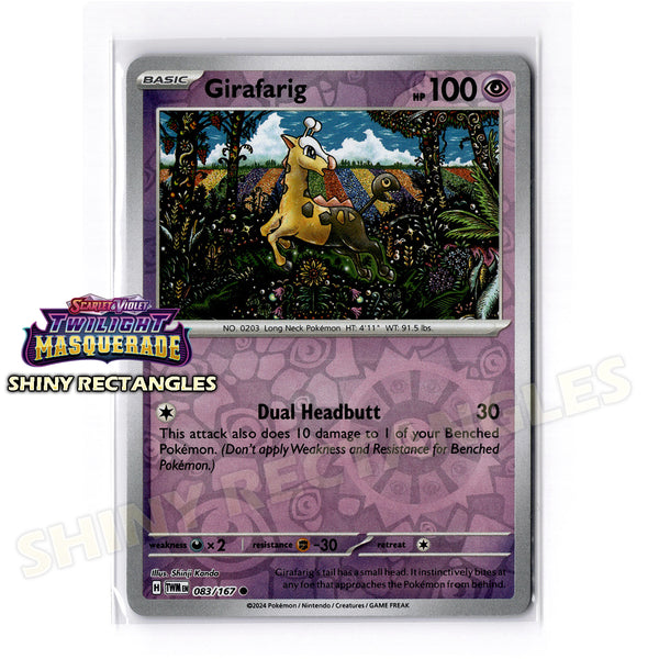 083/167 - Girafarig - Reverse Holo