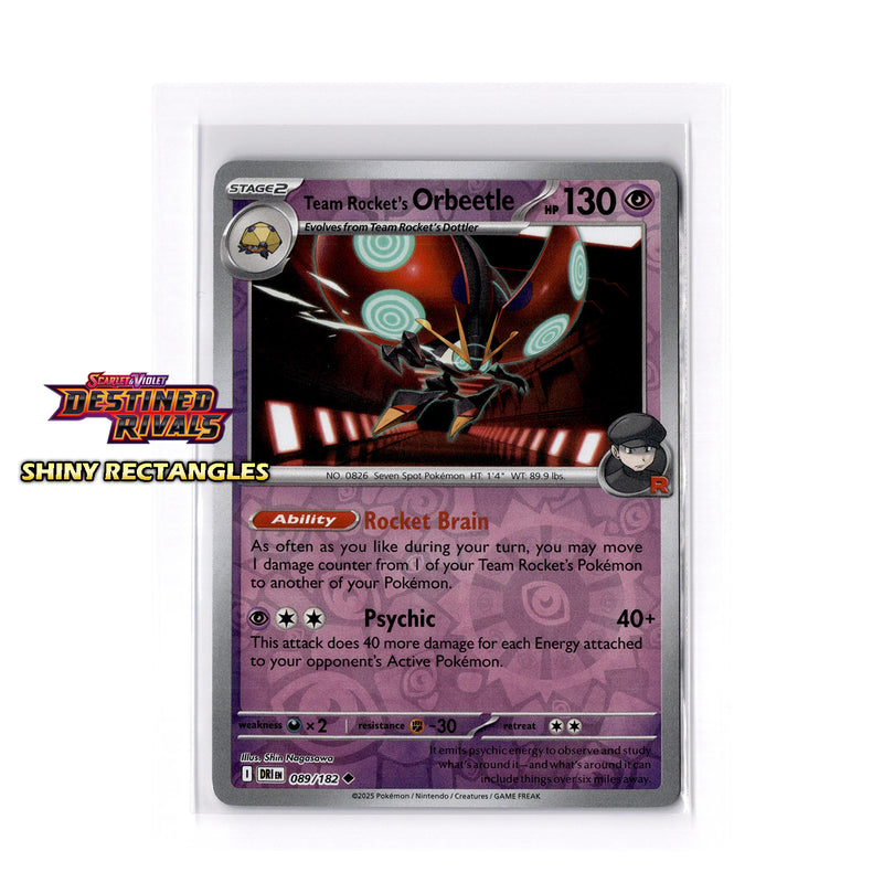 089/182 - Team Rocket's Orbeetle - Reverse Holo