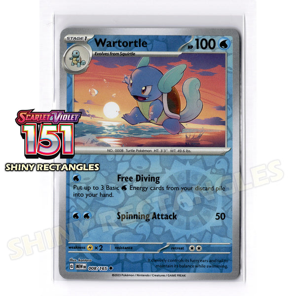 008/165 - Wartortle - Reverse Holo