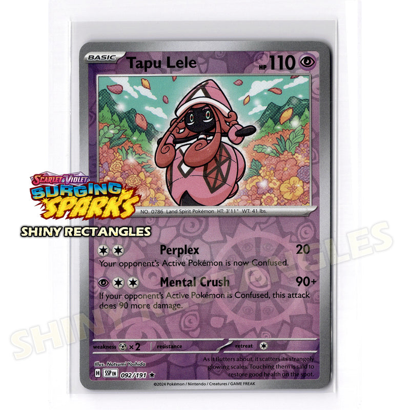 092/191 - Tapu Lele - Reverse Holo