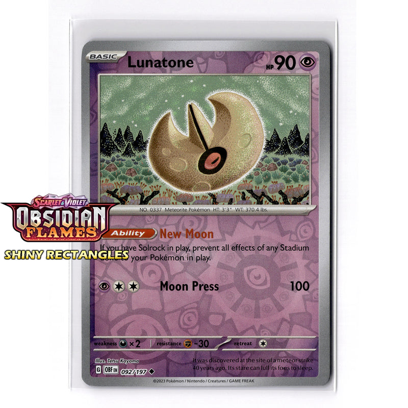 092/197 - Lunatone - Reverse Holo