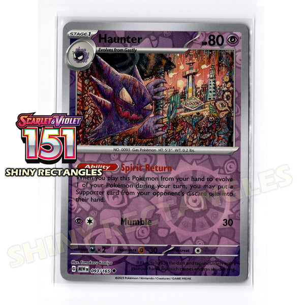 093/165 - Haunter - Reverse Holo