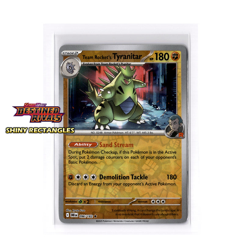 096/182 - Team Rocket's Tyranitar - Reverse Holo