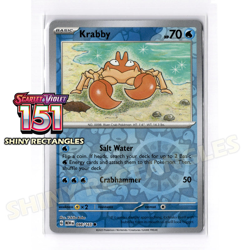 098/165 - Krabby - Reverse Holo