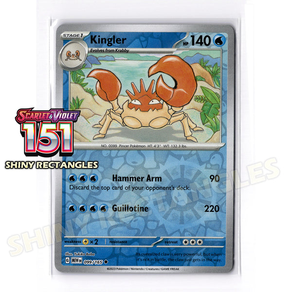 099/165 - Kingler - Reverse Holo